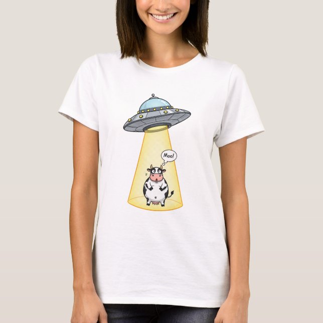 Alien Cow Encounter T Shirt (Framsida)