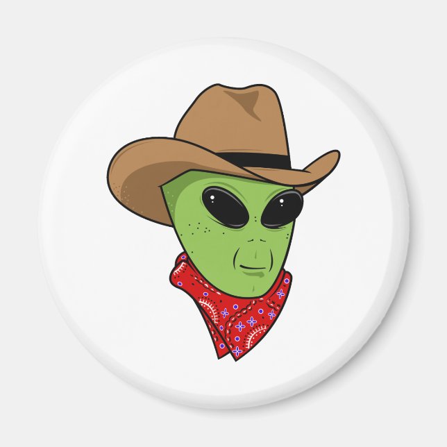 Alien Cowboy Magnet (Framsidan)