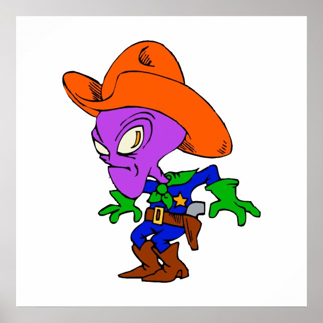 Alien Cowboy Poster (Framsidan)