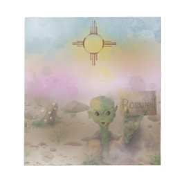 Alien Crash rymdeship Roswell New mexico Anteckningsblock