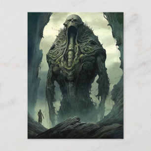 Alien Creater Sci-fi Horror Art Vykort