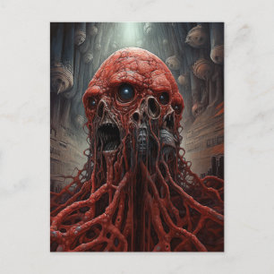 Alien Creater Sci-fi Horror Art Vykort