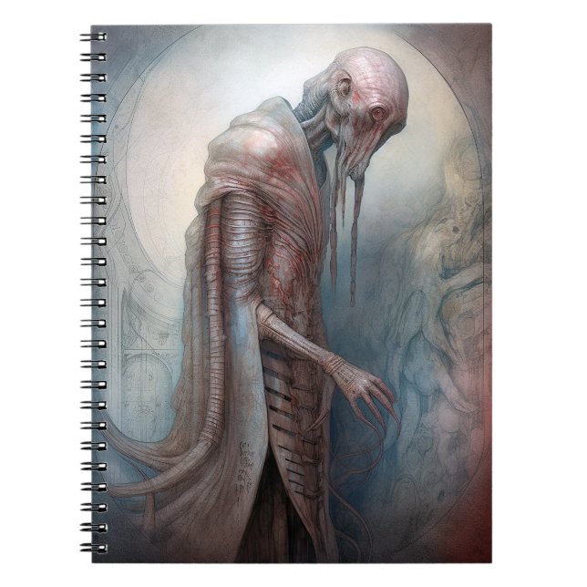 Alien Creature Science fiction Anteckningsbok (Framsidan)