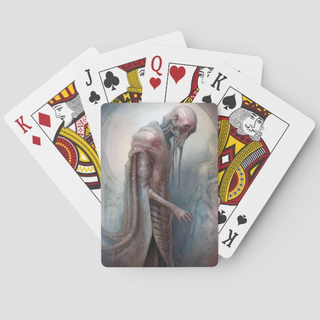 Alien Creature Science fiction Casinokort (Baksidan)