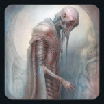 Alien Creature Science fiction Fyrkantigt Klistermärke<br><div class="desc">Alien Creature Science fiction</div>