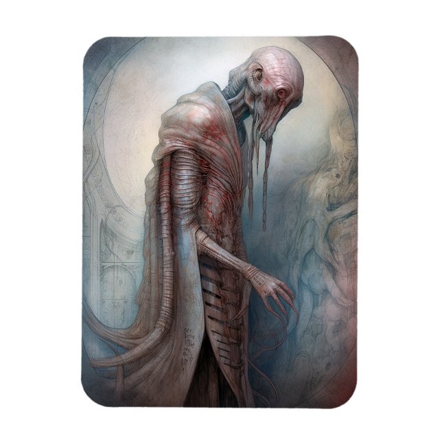 Alien Creature Science fiction Magnet (Vertikal)