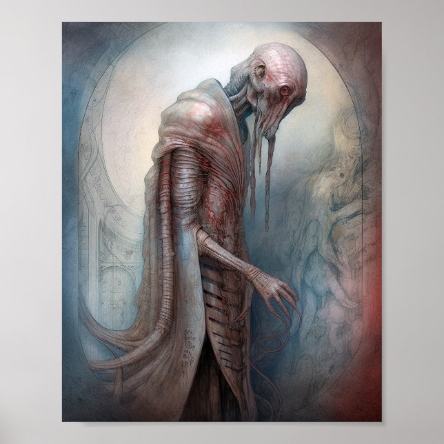 Alien Creature Science fiction Poster (Framsidan)