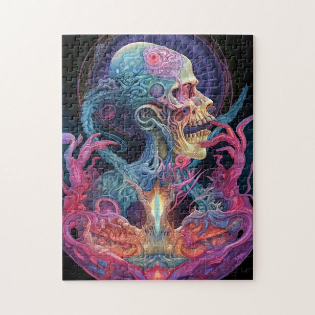 Alien Creature Surreal Horror Art Pussel (Vertikal)