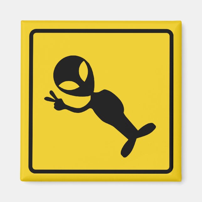 Alien Crossing Zon Magnet (Framsidan)