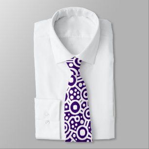 Alien Curcuit Abstrakt II - Vit om Deep Violet Slips