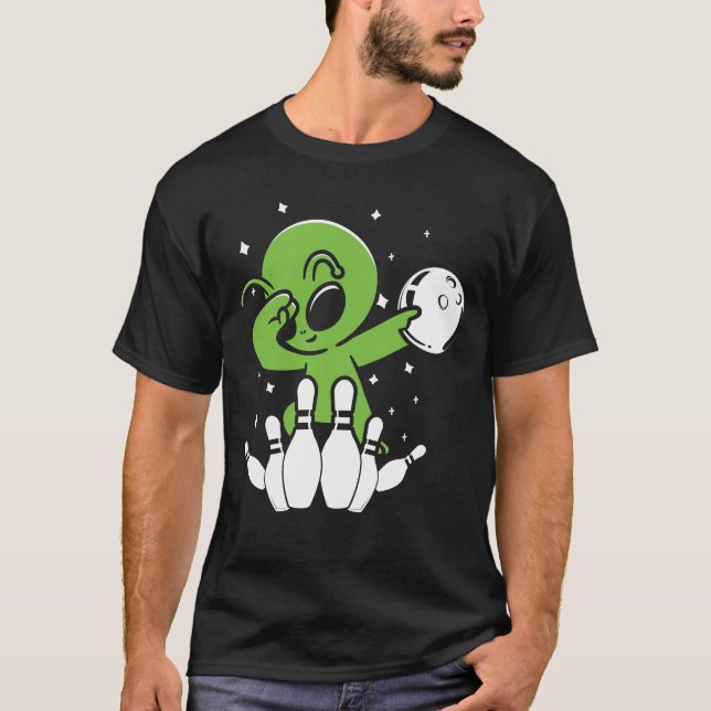 Alien Dabbing - Bowling T Shirt (Framsida)