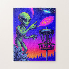 Alien Disk Golf Puzzle Pussel