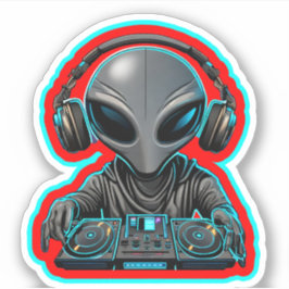 Alien DJ Klistermärken