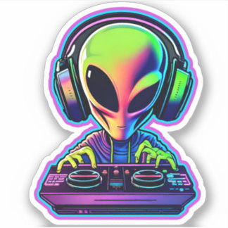 Alien DJ Klistermärken