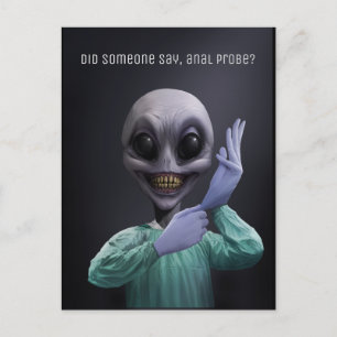 Alien Doc Postcard Vykort