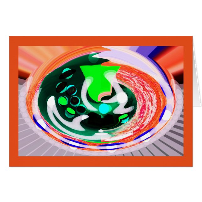 Alien Earth Hälsningskort (Framsidan Horizontal)