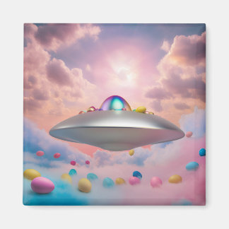 Alien Egg Delivery: Lustigt Påsk Fantasy Magnet