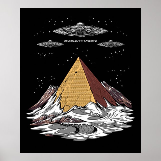 Alien Egyptian Pyramids Antarctica Conspiracy Poster (Framsidan)
