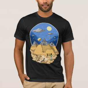 Alien Egyptiska pyramider T Shirt