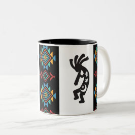 Alien eller Human Kokopelli Two-Tone Coffee Mugg