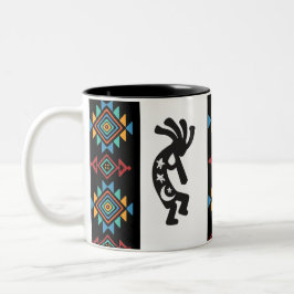 Alien eller Human Kokopelli Two-Tone Coffee Mugg