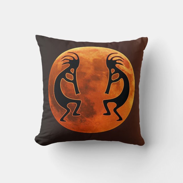 Alien eller Life Blood Måne Kokopelli Kudde (Framsida)