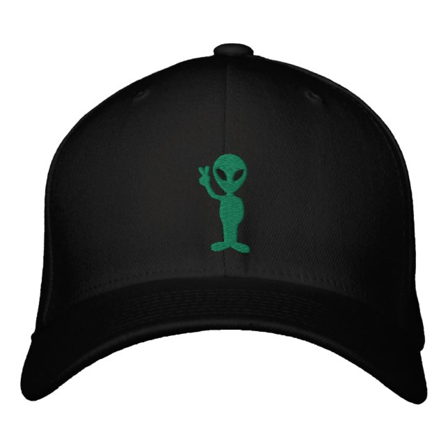 Alien Embroized Hat Broderad Keps (Framsida)