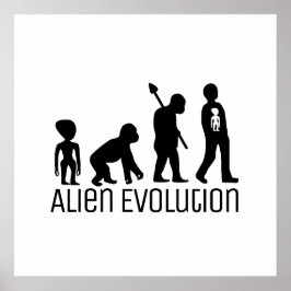 Alien Evolution, extraterrestrial Alien Poster