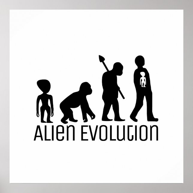 Alien Evolution, extraterrestrial Alien Poster (Framsidan)