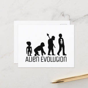 Alien Evolution, extraterrestrial Alien Vykort