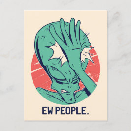 Alien Ew People Vykort