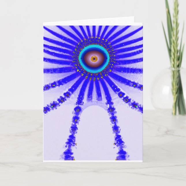 Alien Eye drops down for the Holidays Kort (Framsida)