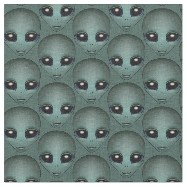 Alien Fabric Cute Alein Fabric Anpassningsbar E.T. Tyg (Närbild)