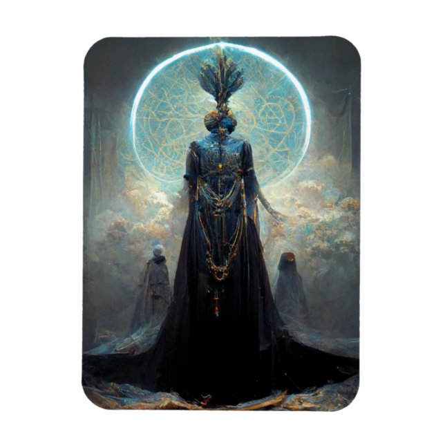 Alien Fae 3 Fantasy Sci-Fi Magnet (Vertikal)