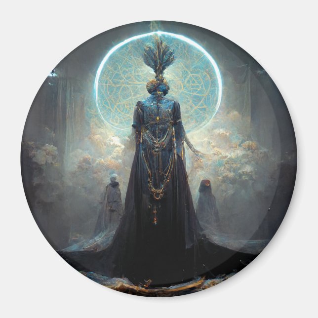 Alien Fae 3 Fantasy Sci-Fi Magnet (Framsidan)