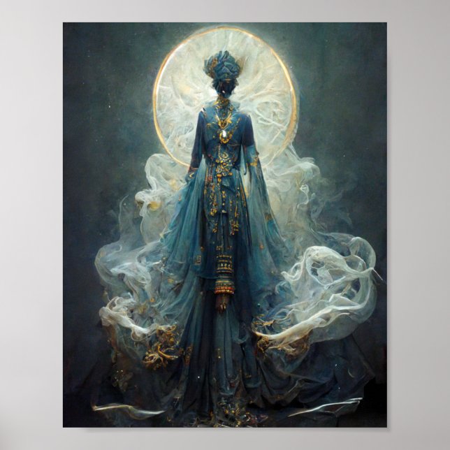 Alien Fae 4 Fantasy Sci-Fi Art Poster (Framsidan)