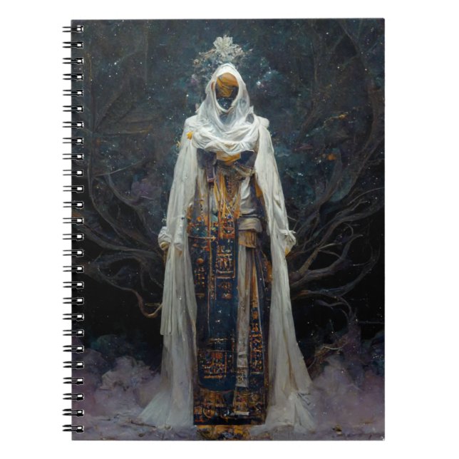 Alien Fae Fantasy Sci-Fi Anteckningsbok (Framsidan)