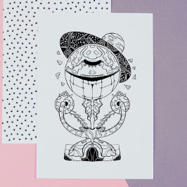 Alien: Färgning av Fantastisk Galactic Stranger Poster