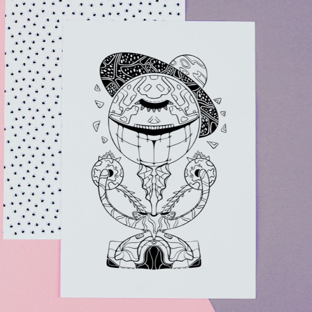 Alien: Färgning av Fantastisk Galactic Stranger Poster (Skapare uppladdad)