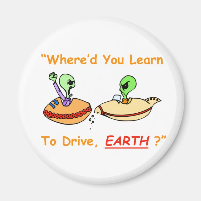 Alien Fender Bender Magnet (Framsidan)