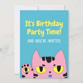 Alien fickkatt inbjudningar