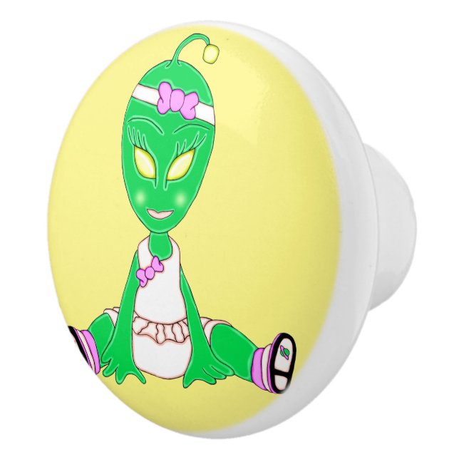 Alien Flicka Knopp (Höger)