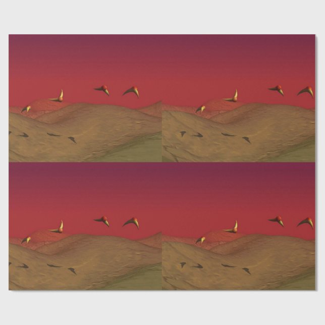 Alien Flight Presentpapper (Platt)