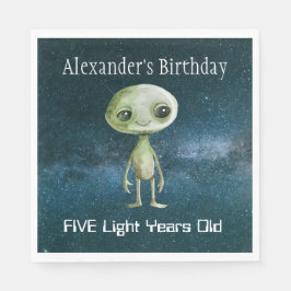 Alien Födelsedagsfest Pappersservett