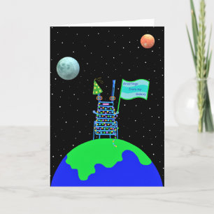 Alien födelsedagskort 2 av Jo Bilder Tack Kort