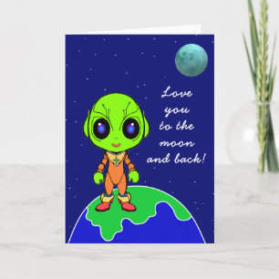 Alien Födelsedagskort nytt av Jo Images Meddelande