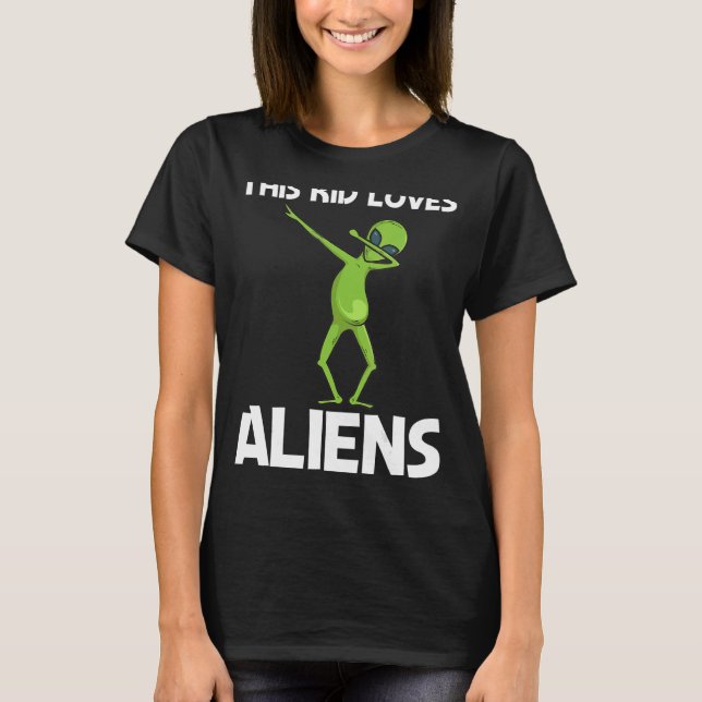 Alien För barn Boys Extraterrestrial Life T Shirt (Framsida)