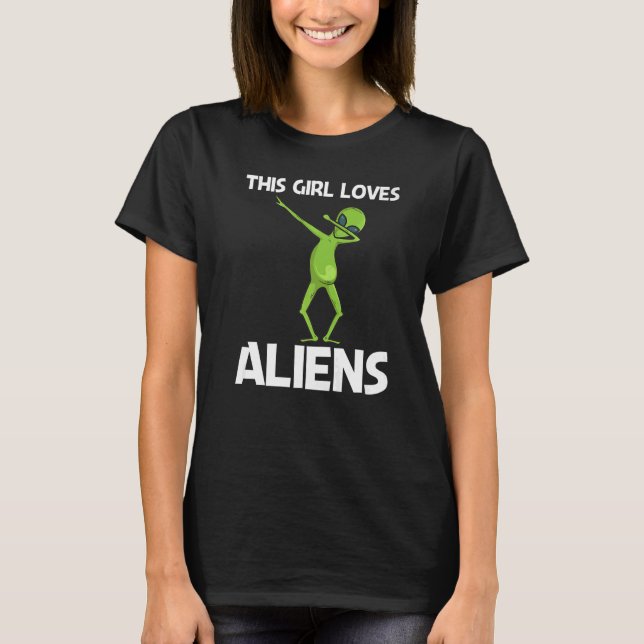 Alien for Girls Kids Extraterrestrial Life T Shirt (Framsida)