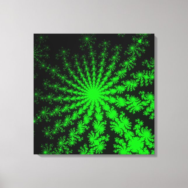 Alien Fractal Burst Canvastryck (Framsida)