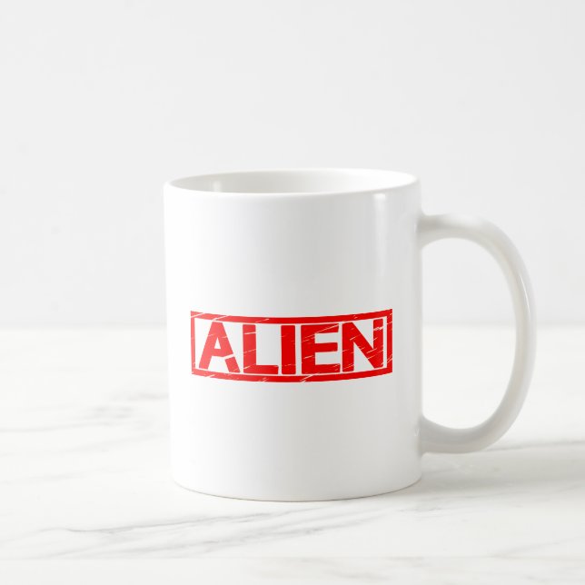 Alien Frimärke Kaffemugg (Höger)
